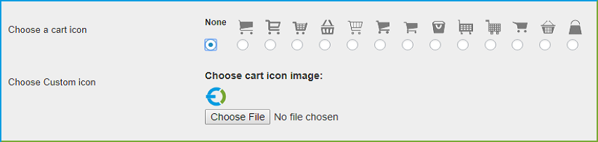 WooCommerce Mini Warenkorb - Icons